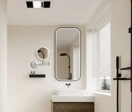 COSMO make-up spiegel (CHROOM) Toilet / Badkamerspiegel met verlichting