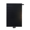90x100 cm Type 22 - 2934 Watt - ECA Paneelradiator Compact 8 gegroefde voorzijde - Mat Zwart (Ral 9005)