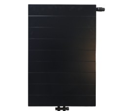 90x100 cm Type 22 - 2934 Watt - ECA Paneelradiator Compact 8 gegroefde voorzijde - Mat Zwart (Ral 9005)