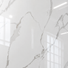 €49 PER PANEEL - 120x280x0,3 cm - PVC Wandpaneel Calacatta Marmer Wit / Grijs Hoogglans