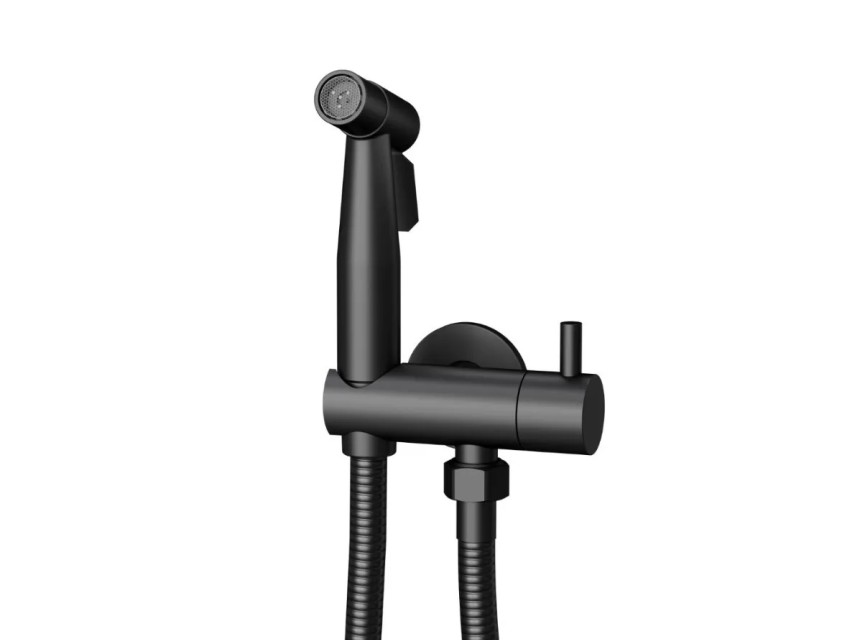 Luxe Knijp/Bidet Handdouche-set – Mat Zwart RVS 304