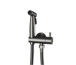 Luxe Knijp/Bidet Handdouche-set – Gunmetal RVS 304