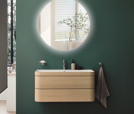 LUNA - 40 CM ( Randloos ) Badkamerspiegel met verlichting