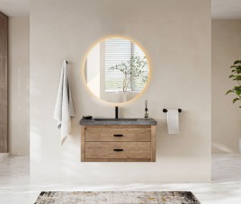 LUNA - 60 CM ( Randloos ) Badkamerspiegel met verlichting