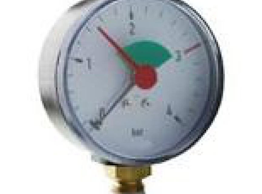Watts Cv-manometer 63 A.1/4 4 bar+groen veld