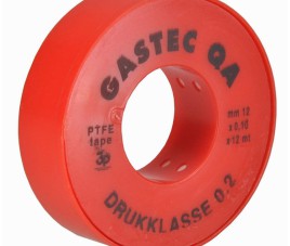 Teflon-tape 12 mtr x 12 mm x 0,1 mm Gastec