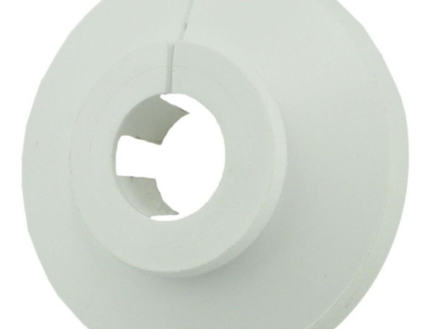 Klemrozet Wit Rond 28Mm