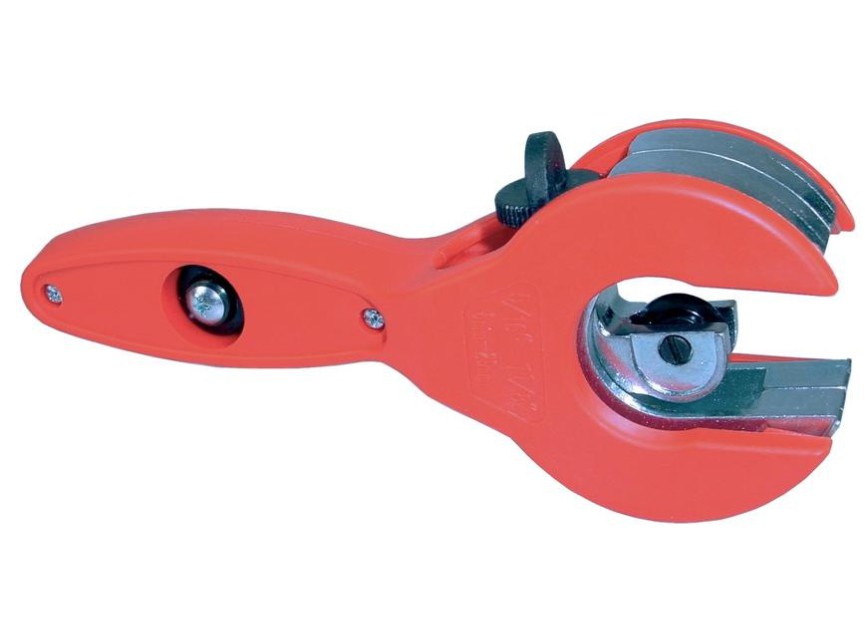 Pijpensnijder met ratel 6-28 mm rood