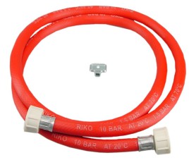 Vulslangset rood + 3/4 wartels recht compleet 350cm