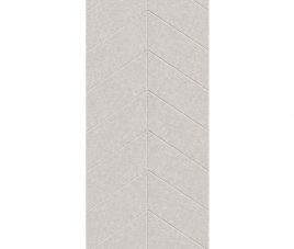 OPPIO Viltpaneel OFF WHITE - HONGAARSE PUNT- 280x52 cm - Brandvertragend & Geluiddempend