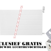 50x180 cm Type 22 - 3358 Watt - Oppio Paneelradiator Compact 6 gegroefde voorzijde - Wit (Ral 9016)
