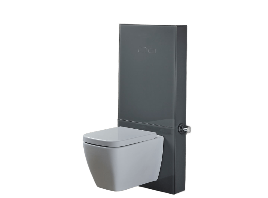 Inbouwreservoir met Grijs Glazen Voorpaneel en Touchless Sensorbediening