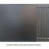 90x40 cm - Radiator Cover Flat (Vlakke voorplaat) - Zwart (RAL 9005)