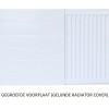 40x100 cm - Radiator Cover Lined (Gegroefde voorplaat) - Wit (RAL 9016)