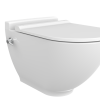 Oppio Roka Randloos Douche-WC in Glans Wit – Inclusief Softclose Bril