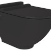 Oppio Roka Randloos Douche-WC – Mat Zwart – Inclusief Softclose Bril