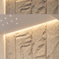 3D XXL BEIGE MARFIL Rotswand Wandpaneel 60x290