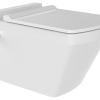Oppio Square Randloos Douche-WC in Glans Wit – Inclusief Softclose Bril
