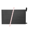 50x120 cm Type 22 - 2239 Watt - Oppio Paneelradiator Compact 6 gegroefde voorzijde - Mat Zwart (Ral 9005)