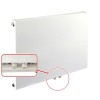 60x120 cm Type 11 - 1409 Watt - ECA Paneelradiator Compact 8 vlakke voorzijde - Wit (Ral 9016)