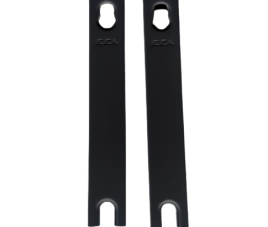 Zijplaatset voor zwarte paneelradiatoren type 11 - 500 mm - Kleur Zwart (RAL 9005)