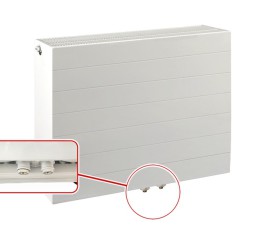 60x120 cm Type 33 - 3818 Watt - ECA Paneelradiator Compact 8 gegroefde voorzijde - Wit (Ral 9016)