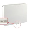 60x80 cm Type 33 - 2546 Watt - ECA Paneelradiator Compact 8 vlakke voorzijde - Wit (Ral 9016)