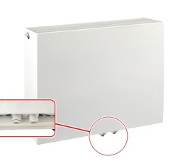 60x100 cm Type 33 - 3182 Watt - ECA Paneelradiator Compact 8 vlakke voorzijde - Wit (Ral 9016)