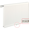 60x100 cm Type 11 - 1157 Watt - ECA Paneelradiator Compact 8 geribbelde voorzijde - Wit (Ral 9016)