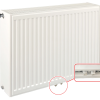 40x200 cm Type 33 - 4598 Watt - ECA Paneelradiator Compact 8 geribbelde voorzijde - Wit (Ral 9016)