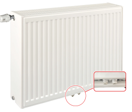 40x200 cm Type 33 - 4598 Watt - ECA Paneelradiator Compact 8 geribbelde voorzijde - Wit (Ral 9016)