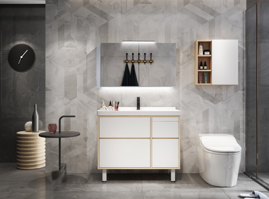 VANITY Spiegelkast 80x60 ( RANDLOOS ) Badkamerspiegel met verlichting