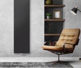 160x50 cm Type 20 - 1591 Watt - Oppio Verticale radiator vlakke voorzijde - Mat Zwart (Ral 9005)