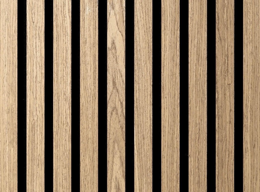 €37 Per Paneel - SUPERMAT 60x260 cm LICHT WALNOOT Eiken akoestische wand panelen lattenwand met Vilt