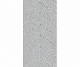 OPPIO Viltpaneel - SAND GREY - HONGAARSE PUNT - 280x52 cm - Brandvertragend & Geluiddempend