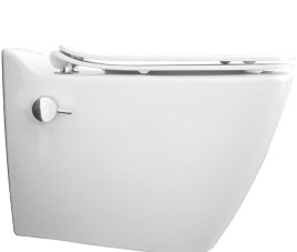 Oppio Pluto Randloos Douche-WC in Glans Wit – Inclusief Softclose Bril
