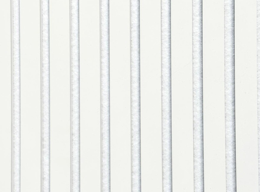 €37 PER PANEEL - 260x60 cm Wit Akoestische wand panelen lattenwand met Witte Vilt