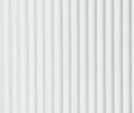 RONDE LATTEN - WIT akoestische wand panelen lattenwand met Vilt