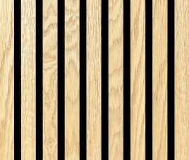 €45,- Per Paneel EIKEN Beige SUPERMAT 60x260 cm EIKEN Naturel ( NIEUW MODEL ) akoestische wand panelen lattenwand met Vilt 