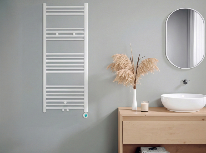 120x50 cm – Oppio ECO Digital WiFi elektrische handdoekradiator – Wit (RAL 9016)