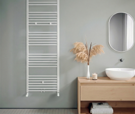 160x60 cm - 1072 Watt - Oppio Handdoekradiator - Wit (Ral 9016)
