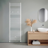 180x60 cm - 1214 Watt - Oppio Handdoekradiator - Wit (Ral 9016)