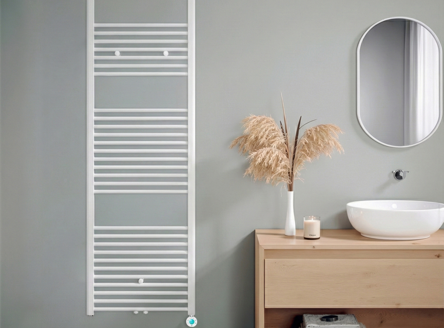 180x60 cm - Oppio ECO Digital WiFi Wit (Ral 9016) elektrische handdoekradiator