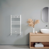 80x40 cm - 432 Watt - Oppio Handdoekradiator - Wit (Ral 9016)