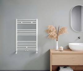 80x60 cm - 547 watt - Oppio handdoekradiator - Wit (Ral 9016)