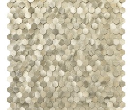 Oppio Geborsteld MINI Hexagon Goud - Zelfklevend Mozaiek 308x298x4mm