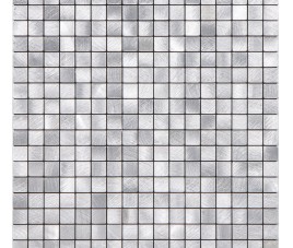 Oppio Geborsteld MINI blokjes Zilver - Zelfklevend Mozaiek 265x265x4mm