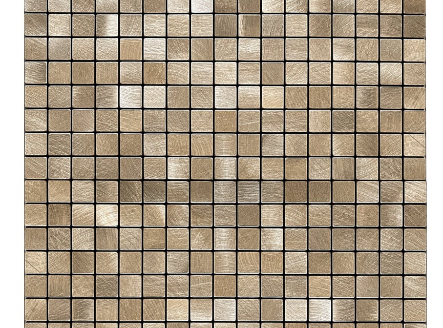 Oppio Geborsteld MINI blokjes Bronce - Zelfklevend Mozaiek 265x265x4mm
