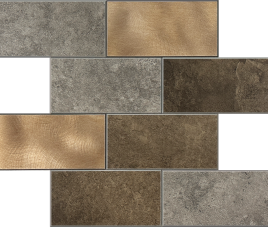 Oppio Koper XL Taupe Grijs METRO - Zelfklevend Mozaiek 30.5x30.5x4mm