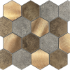 Oppio Koper XL Taupe Grijs HEXAGON - Zelfklevend Mozaiek 29.2x25.4x4mm